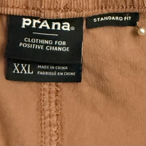 prAna Mens XXL Canyon Camp Shorts Clay Corduroy Organic Cotton 7” Inseam NWT $79 - Picture 2 of 15